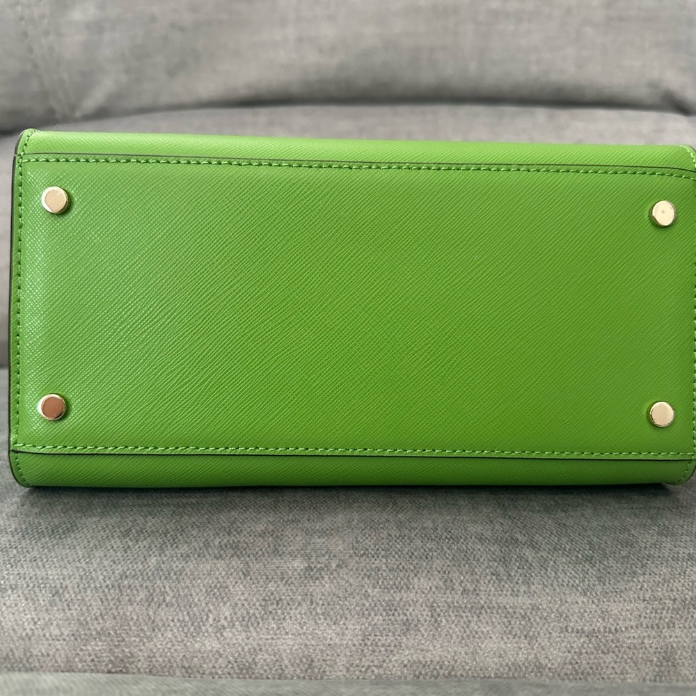 NWT Kate Spade Small Staci Satchel Crossbody - GREEN- - Picture 3 of 7